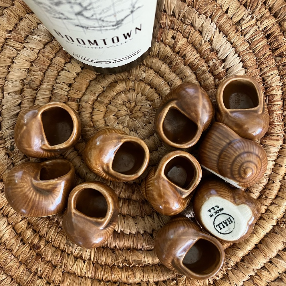 Vintage HALL Snail shells for baking snails or other uses-10